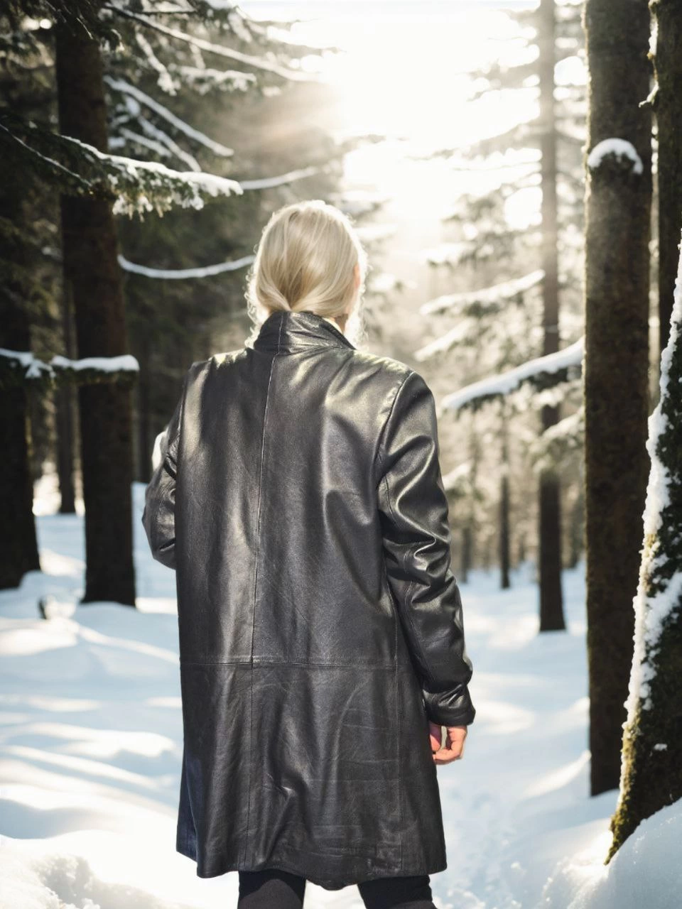 ASSEMA Kadın Premium Doğal Kürk Uzun Kollu Deri Ceket - Siyah