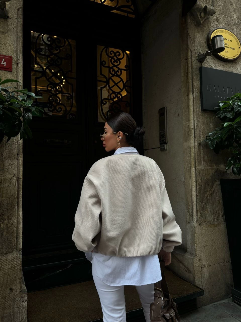 ASSEMA Kadın Kaşe Kaşmir Fermuarlı CEKET - Bej